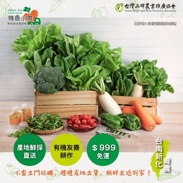 【機善小農】台南市新化青農_家庭箱13件(每週出箱)(有機友善/產地鮮採直送/支持家鄉好農產)