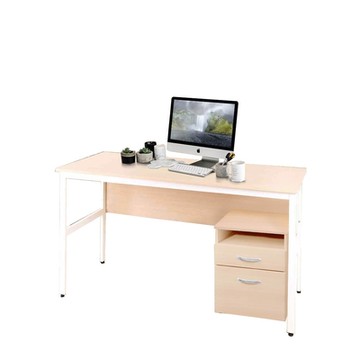 DFhouse巴菲特電腦辦公桌+活動櫃 -楓木色 150*60*76