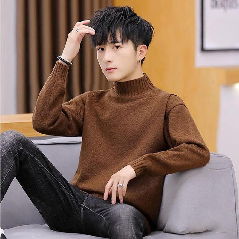 セーター メンズ タートルネック ニット 無地 トップス ハイネック タートルネックセーター プルオーバー 秋冬新作 通販 Lineポイント最大get Lineショッピング
