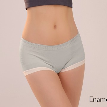 【EnamoR】舒適彈力柔膚臀杯內褲【中腰】/舒適 柔軟 超彈 日系穿搭 韓系穿搭 小可愛 百搭 女生內褲 睡衣 牛仔褲