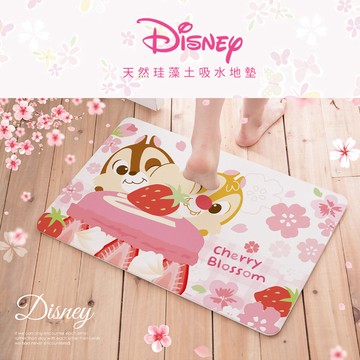 【收納王妃】Disney 迪士尼 硬式珪藻土地墊 櫻花系列 地墊 吸水墊 (60x39x0.9cm)