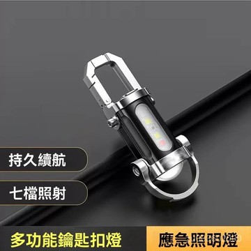 🔥佑佑精選🔥丨便攜腰掛鑰匙扣燈 迷你手電筒 強光便攜迷你工作燈 便攜式工作安全燈 防鑰匙扣防水超大泛光亮 GUUU