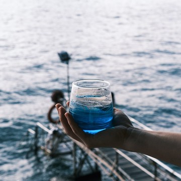 【現貨】手工製樹脂海浪玻璃杯