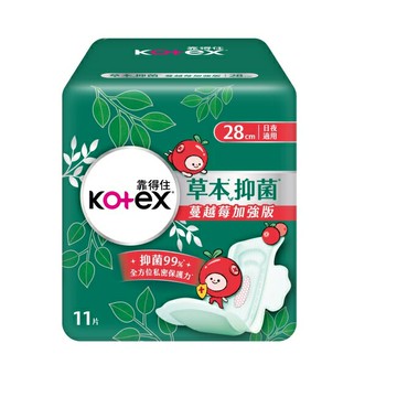 靠得住草本抑菌加強版日夜適用28cm 11片
