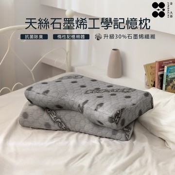 【金大器】天絲石墨烯工學記憶枕 工學護頸型 枕頭 釋壓記憶枕 慢回彈 枕頭 枕芯 台灣製造【快速出貨】