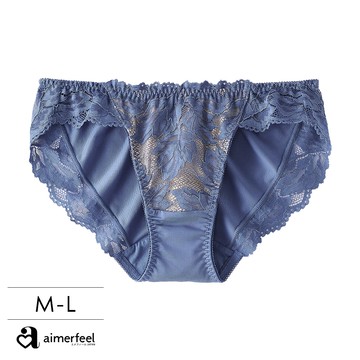 蕾絲三角內褲-藍色-192321p-BU