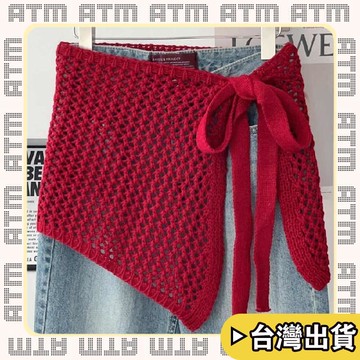 🔥臺灣出貨🔥可開發票✅輕飾時光韓系時尚鏤空針織半身裙女2026春夏季新款時尚疊穿一片式屁簾罩裙