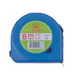 徠福 彩色 8M 鋼捲尺 25m/m 公台 /個 NO.4088【APP滿額下單10%點數(單一帳號最高5000點)】1/31止