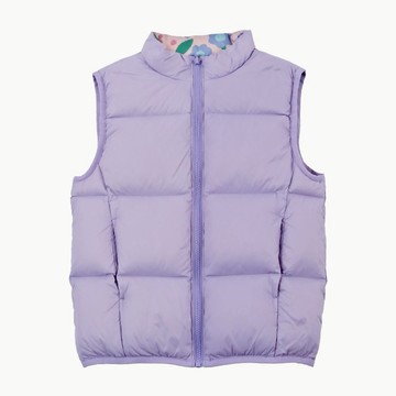 【麗嬰房les enphants】繽紛花園輕量雙面羽絨背心 | 官方旗艦 天然羽絨 雙面穿搭 輕盈保暖 生日送禮 兒童背心