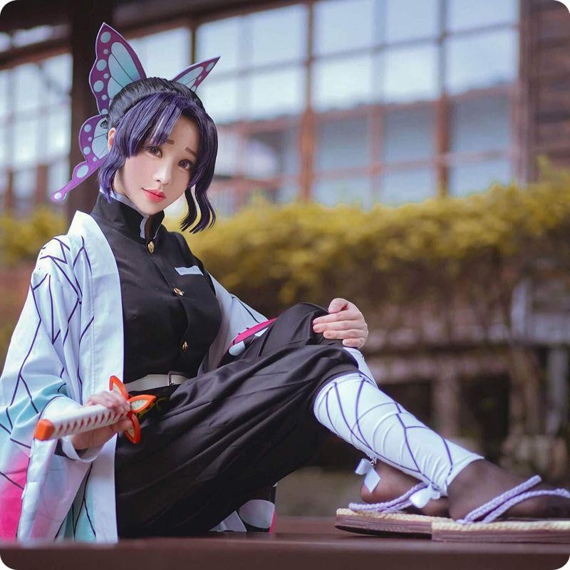 大口注文 鬼滅の刃 胡蝶しのぶ メイド服 コスプレ - その他