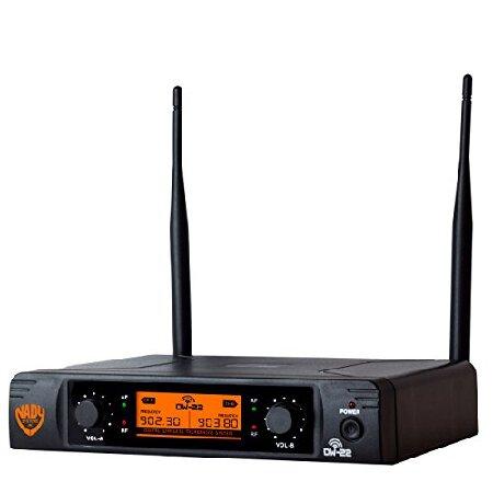 Nady DW-22 Dual Digital Wireless Handheld Microphone System Dual fixed UHF frequency Ultra-low latency with QPSK modulation Dual XLR and mixed