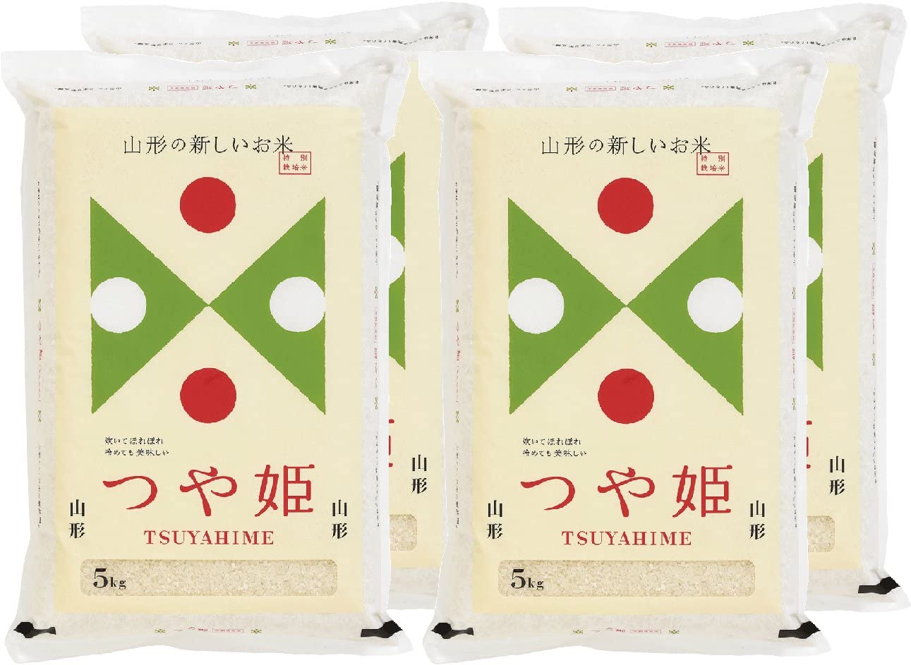 令和4年産 白米 山形県産 特別栽培米 つや姫 20kg (5kgx4袋)