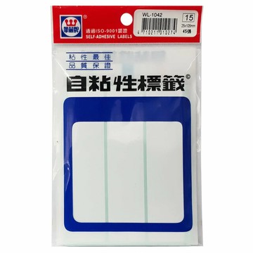 華麗牌 WL-1042 自黏標籤 (25X105mm無框) (45張/包)【APP滿額下單4%點數(單一帳號最高1000點)】7/31止