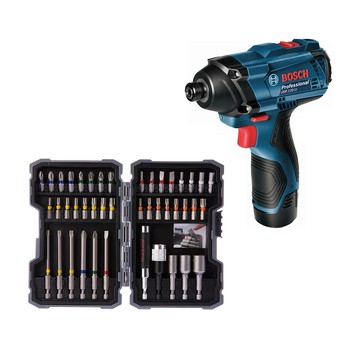 BOSCH 12V 鋰電衝擊起子機 GDR 120-LI+43件起子組