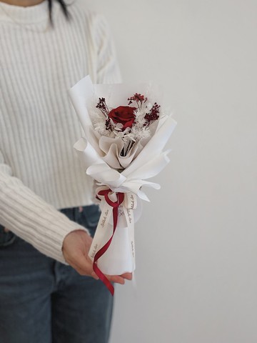 【永生玫瑰花花束】• 情人節/永生玫瑰花/永生玫瑰花花束/玫瑰花