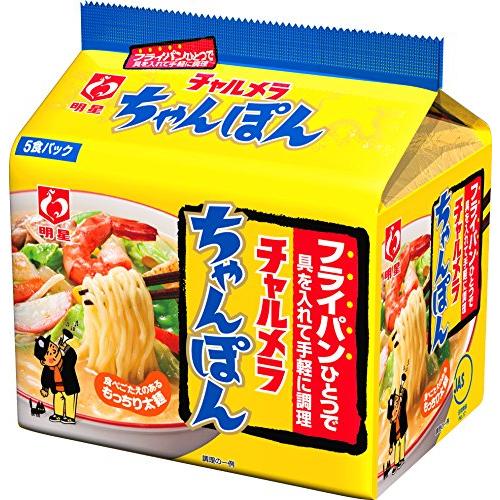 明星チャルメラちゃんぽん5食パック475g×6個