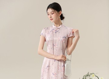 新中式復古中國風 收腰修身氣質改良旗袍