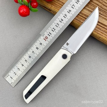 牛骨柄SKD-11折疊刀戶外便攜防身口袋刀多功能家用水果牛扒刀 IWMZ