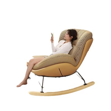 陽臺客廳臥室休閑搖搖椅成人單人搖搖躺椅懶人沙發家用室內搖椅【0113103DD】