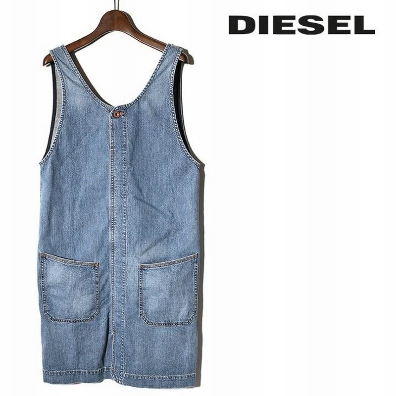 ディーゼル DIESEL ミニワンピース レディース バックVネック デニム