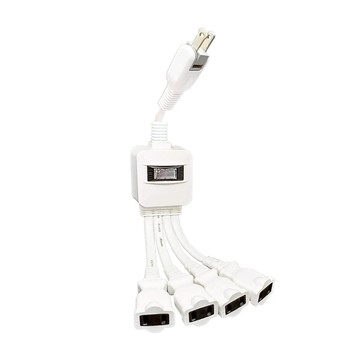 Mayka 明家 1對4轉接式電源線 AC 110V 60Hz AC 125V 15A MAX 1650W 線長度: 30CM  1個