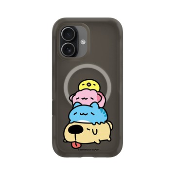 iPhone 17 AirX 本質黑 - 貓貓蟲咖波 Bugcat Capoo - 咖波好朋友趴趴睡