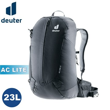 【Deuter 德國 23L AC LITE 網架直立式透氣背包《黑》】3420324/輕量後背包/登山包