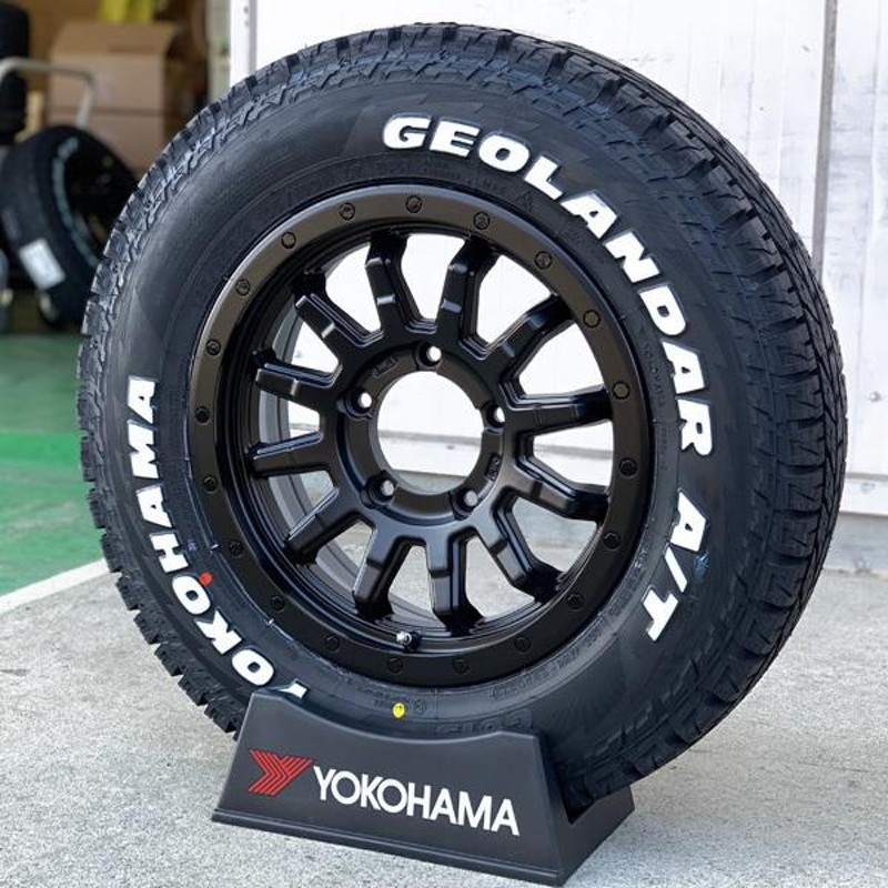 GEOLANDAR 新品 ジムニー タイヤホイールセット 4本 ホワイトレター 16 ...