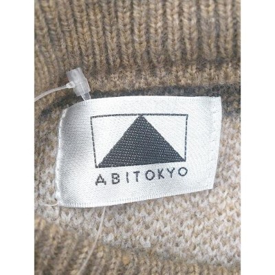 ◇ ABITOKYO アビトーキョー 総柄 長袖 ニット セーター ブラウン系