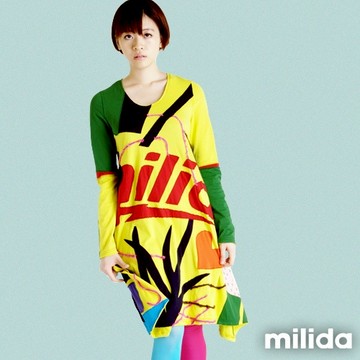 milida 大裙襬拼貼洋裝 MMRYCA001