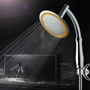 6吋不鏽鋼手持增壓蓮蓬頭 360度旋轉頂噴 加大增壓花灑 淋浴噴頭 沐浴水龍頭 衛浴用品【ZH0107】《約翰家庭百貨