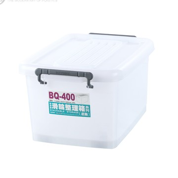 【6入組】耐衝擊滑輪整理箱(底輪)25L BQ-400