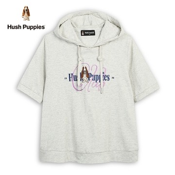 Hush Puppies 帽T 女裝造型英文刺繡狗帽T