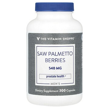 The Vitamin Shoppe, 男性用鋸棕櫚漿果，540 毫克，300 粒膠囊