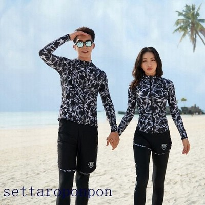 レディース 上下セット 水着 ラッシュガード ペアルック メンズ 長袖 カップル レギンス ダイビング 通販 Lineポイント最大get Lineショッピング