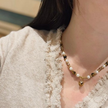 Mimis設計款 琥珀珍影  胎毛水晶項鍊