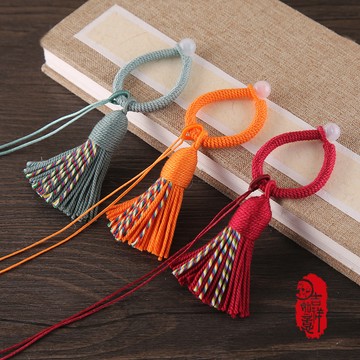 藏式包掛指環扣流蘇吊墜手機鑰匙扣掛繩配飾包掛香包配件漢服飾品吊飾