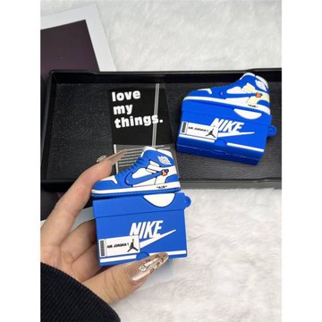 潮牌鞋盒AirPods4蘋果無線藍牙耳機保護套適用airpodspro2保護套AirPods1/2代無線耳機保護套硅膠潮