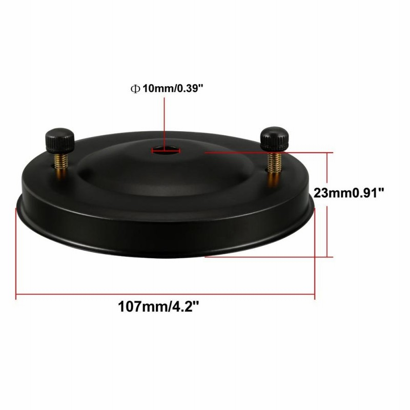 2022年のクリスマス uxcell 天井ライトプレートベース シャーシディスク ペンダントアクセサリー 12x2mm ブロンズトーン 