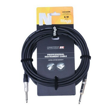 原廠正貨 Stagg NGC6SWR (6米) N系列防爆音 電木吉他/電吉他 Bass/鍵盤/ 樂器導線 [唐尼樂器]