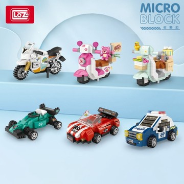 【24小時出貨】組裝積木-兒童積木《交通工具車車積木》益智拼裝 趣味擺件 汽車積木 車車積木 跑車積木