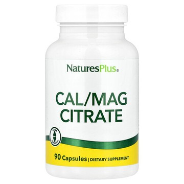 NaturesPlus, 檸檬酸鈣鎂，90 粒膠囊