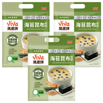 ViVa 萬歲牌 燕麥堅果飲 海苔昆布  320g  3袋