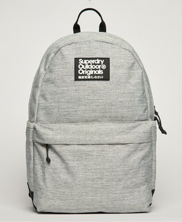 Superdry Women's Women's Logo Detail Original Montana Backpack, Light Grey Size: 1SIZE