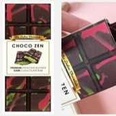杜拜風潮｜話題之選【CupiCho 丘彼巧】ChocoZen杜拜開心果黑巧克力-65g(2入組)