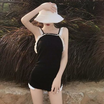 韓版泳衣蘿莉少女 性感大露背連體泳衣 小胸學生溫泉泳裝源頭廠家