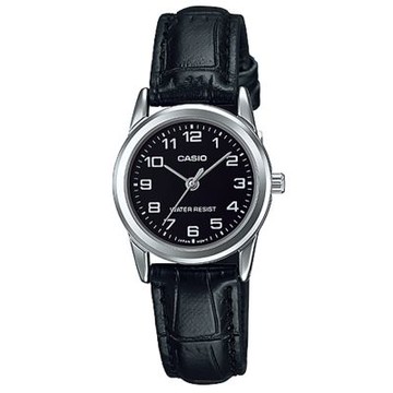 CASIO 卡西歐 時尚休閒女仕皮帶腕錶 LTP-V001L-1B