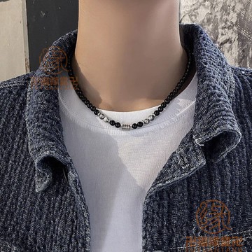 已開光過爐🙏虎眼石項鍊 虎眼石吊墜 防小人 招財 避邪 化煞 開運 新款虎眼石地圖石項鏈男鈦鋼中國風高級感2025永久不