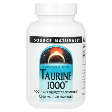 Source Naturals, Taurine 1000™，1000 毫克，60 粒膠囊