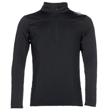 外貿高彈性加長加大男式速干運動加絨套頭半拉鏈長袖T恤打底衫33